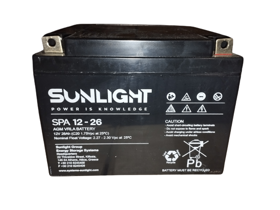 Акумуляторна батарея SUNLIGHT SPА 12-26